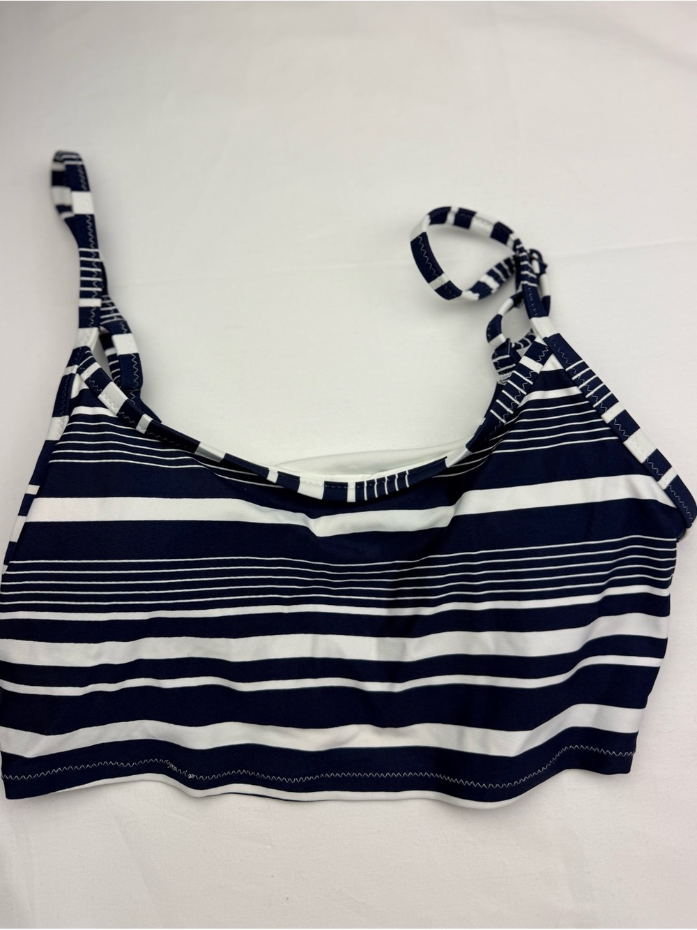 Aerie Striped Navy and White Women’s Swim Top